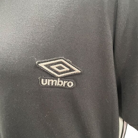 Umbro Black T-Shirt Dress XL Athletic Stripe Logo Casual Sporty Streetwear Retro - Picture 8 of 9